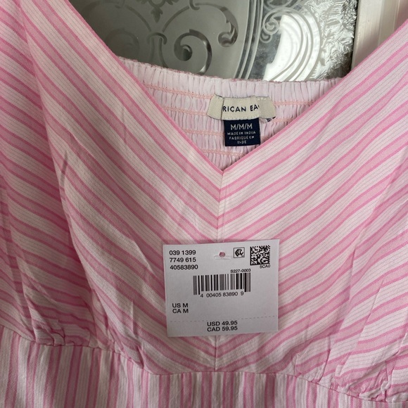 American Eagle Outfitters Pink and White Striped Romper - Picture 2 of 5